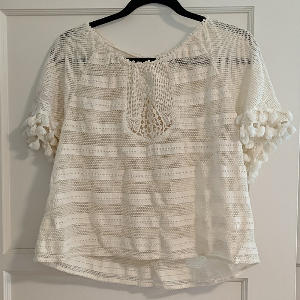Zara trf collection knit top small